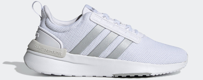 Adidas Womens Racer Shoes in Cloud White Color