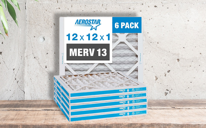 Aerostar Merv 13 Pleated Air Filter 6 Pack