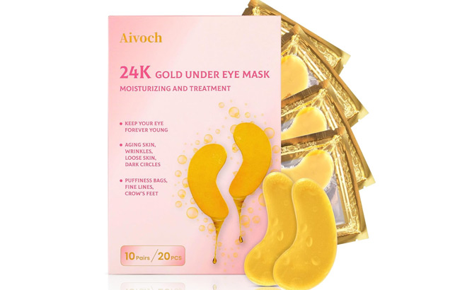 Aivoch Gold Under Eye Mask 20 Count