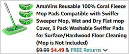 AmaVins Mop Pads 3 Pack Screenshot