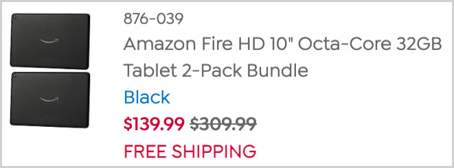 Amazon Fire Tablet Bundle at Checkout