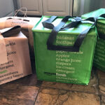 Amazon Fresh Bags on the Kitchen Floor