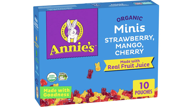 Annies Organic Minis Bunny Fruit Flavored Snacks