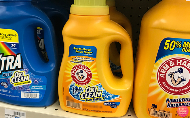 Arm Hammer OXI Plus Laundry Detergents on a Shelf at CVS