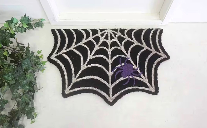 Ashland Glow in the Dark Spider Web Doormat