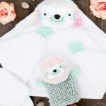 Baby Aspen Rainbow Sloth Bath 4 Piece Gift Set