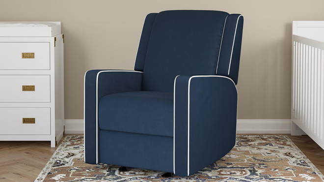 Baby Relax Robyn 2 in 1 Nursery Rocker Recliner in Blue Color