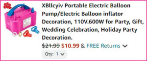 Balloon Pump at Checkout