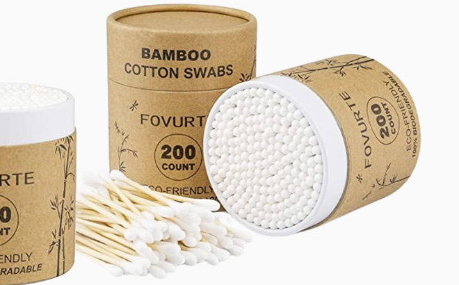 Bamboo Cotton Swabs 400 Count