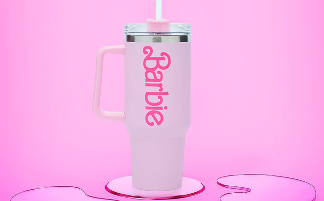 Barbie Pink Stainless Steel Travel Cup