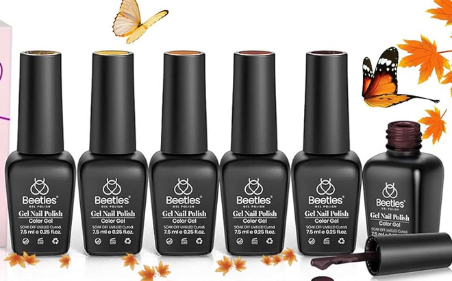 Beetles 6 Piece Nail Polish Set Halloween