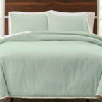 Better Homes Gardens 3 Piece Sage Linen Duvet Cover Set in Soft Sea Color