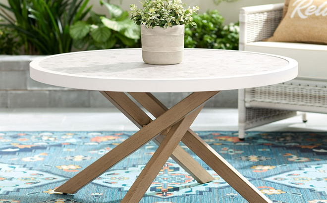 Better Homes Gardens Paige Round Tile Top Coffee Table