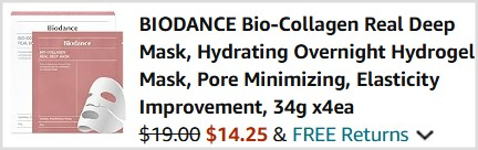 Biodance Face Masks Checkout