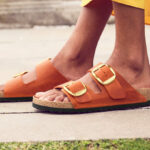 Birkenstock Arizona Big Buckle Slide Sandal Burnt Orange