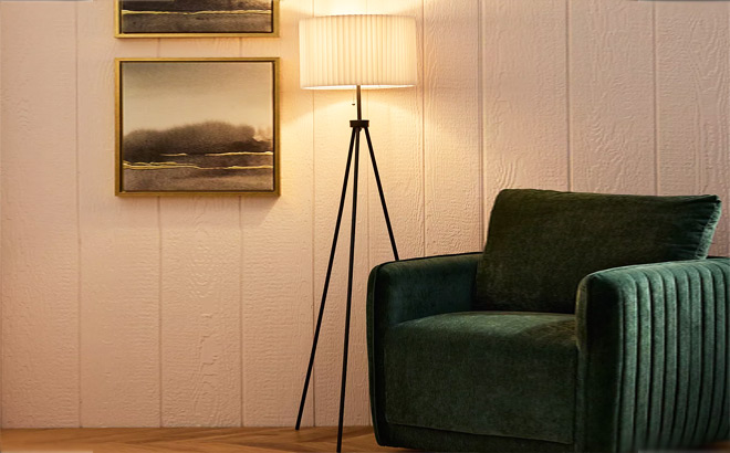 Black Tripod Floor Lamp