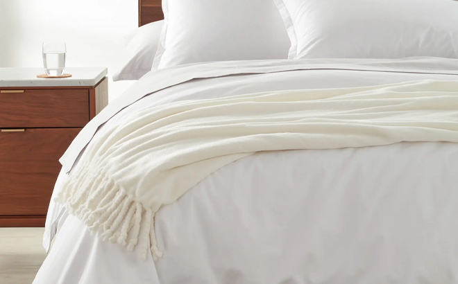 Bliss Throw Blanket in White at Nordstrom