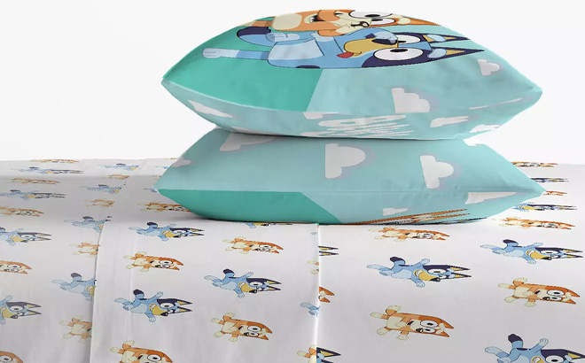 Bluey Bingo Toddler Sheet Set