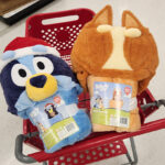 Bluey Santa Kids Hooded Blanket and Bluey Bingo Kids Hooded Blanket Orange