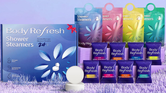 BodyRefresh Aromatherapy Shower Streamers 24 Pack