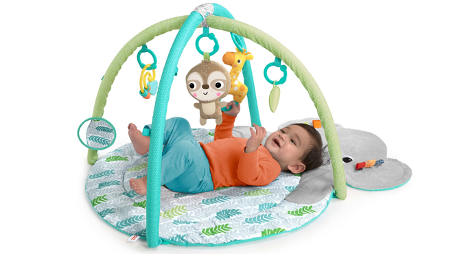 Bright Starts Activity Baby Gym Play Mat with Take Along Toys