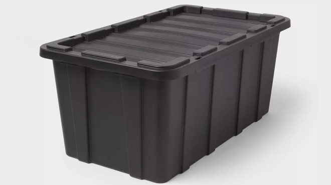 Brightroom 38 Gallon Heavy Duty Storage Tote Black