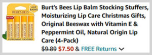 Burts Bees Lip Balm Screenshot