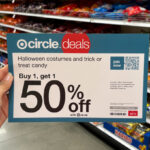 Buy One Get One 50 Off Halloween Candy Sign at Target