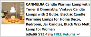 Candle Warmer Lamp Screenshot