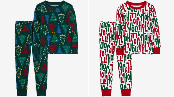 Carters Baby 2 Piece Christmas Tree 100 Snug Fit Cotton Pajamas