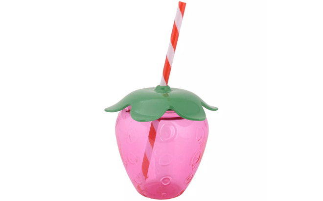 Celebrate Together Summer Figural Strawberry Straw Cup