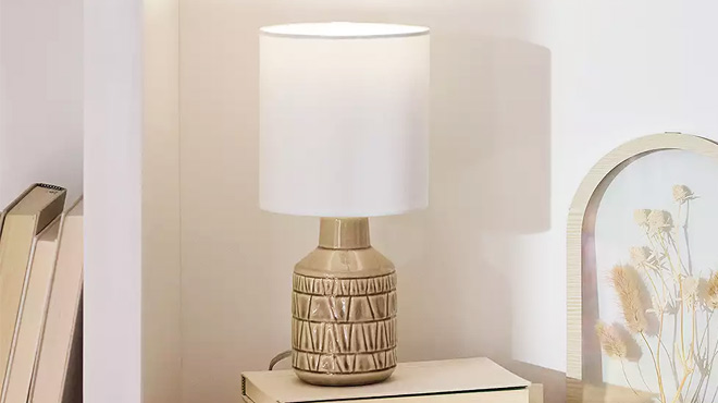 Ceramic Natural Base Accent Table Lamp