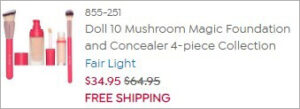 Checkout page of Doll 10 Mushroom Magic Foundation Concealer 4 Piece Set