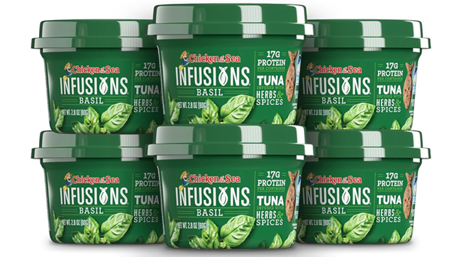 Chicken of the Sea Infusions Tuna with Basil 6 Pack 2 8 oz