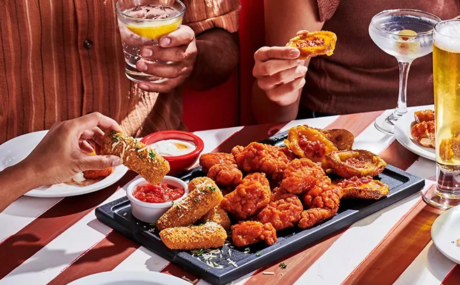 Chicken on a Table at TGIF