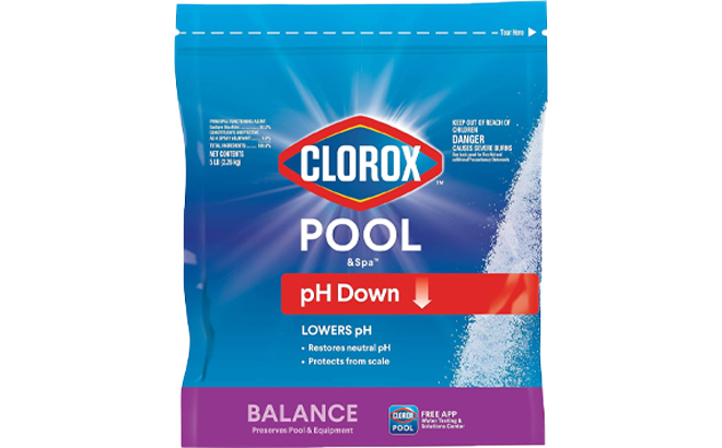 Clorox PoolSpa Swimming Pool pH Down 5 LB Bag