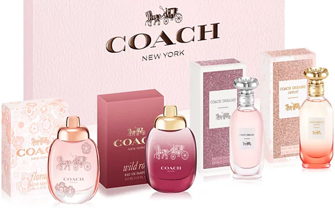 Coach 4 Piece Womens Eau de Parfum Mini Gift Set