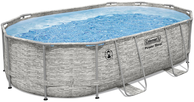 Coleman Oval Metal Frame Above Ground Pool Set