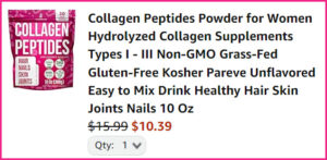 Collagen Powder at Checkout