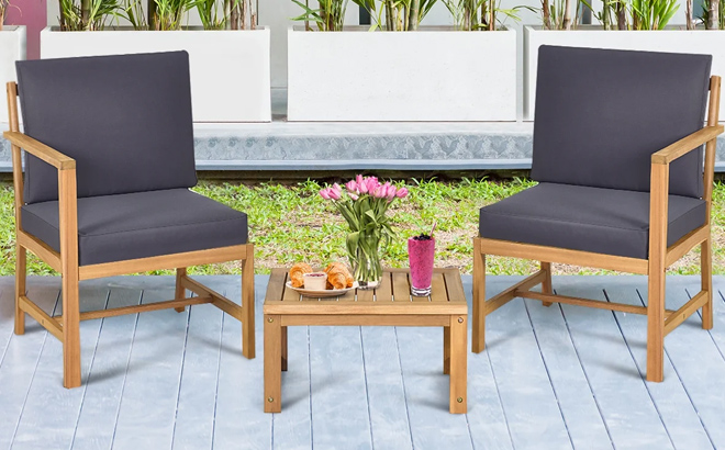 Costway 3 in 1 Patio Set