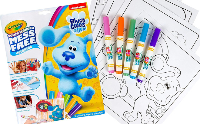 Crayola Color Wonder Blues Clues Coloring Book