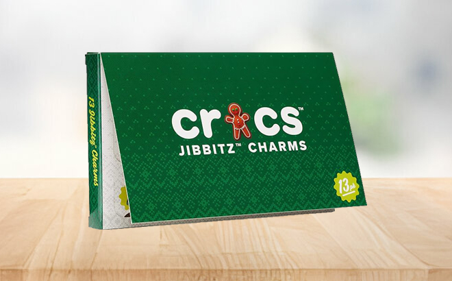 Crocs Jibbitz 13 Day Advent Calendar on a Table