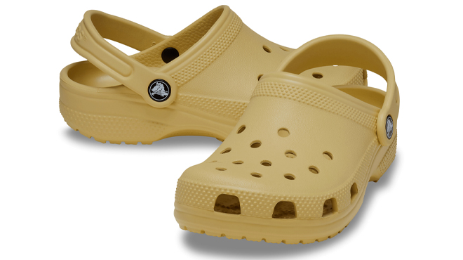 Crocs Toddler Classic Clogs in Wheat Color