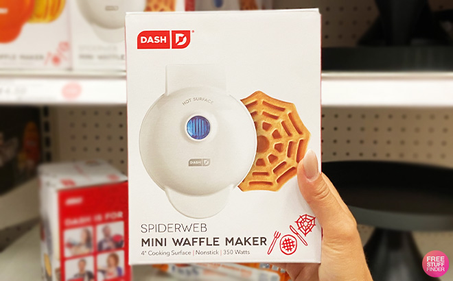 Dash Spider Web Mini Waffle Maker