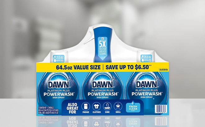 Dawn Platinum Plus Powerwash Dish Spray Bottle Set