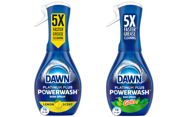 Dawn Powerwash Lemon and Gain Dish Sprays