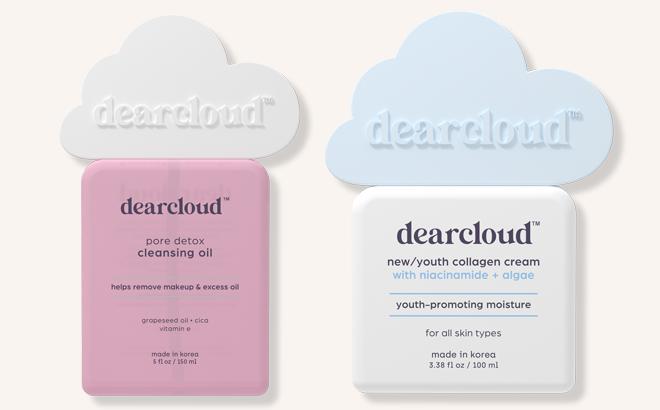 DearCloud Pore Detox Cleansing Oil and Moisturizer