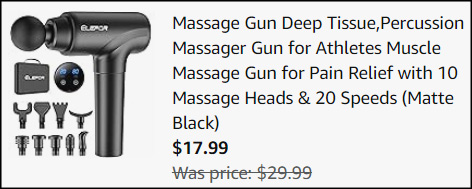 Deep Tissue Massage Gun Checkout