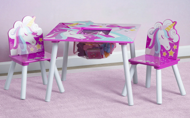 Delta Children Unicorn Table Chair Set