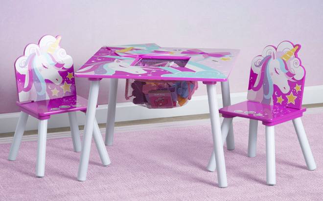 Delta Kids Unicorn Table Chair Set